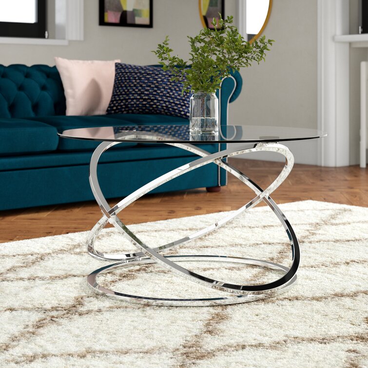 Wayfair chrome store coffee table